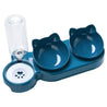 Plastic Double BowlAmalgamite Pets My StoreCatProduct information:
 
 Specifications: three bowls (dark blue), three bowls (pink), three bowls (light blue), three bowls (light gray), three bowls carton
 
 MateriPlastic Double Bowl Anti Roll Pet Products For Cats