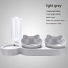 Plastic Double BowlAmalgamite Pets My StoreCatProduct information:
 
 Specifications: three bowls (dark blue), three bowls (pink), three bowls (light blue), three bowls (light gray), three bowls carton
 
 MateriPlastic Double Bowl Anti Roll Pet Products For Cats