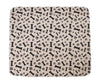 3-layer waterproof pet pad with black bone and paw print pattern, reusable and machine washable absorbent mat for dogs and cats