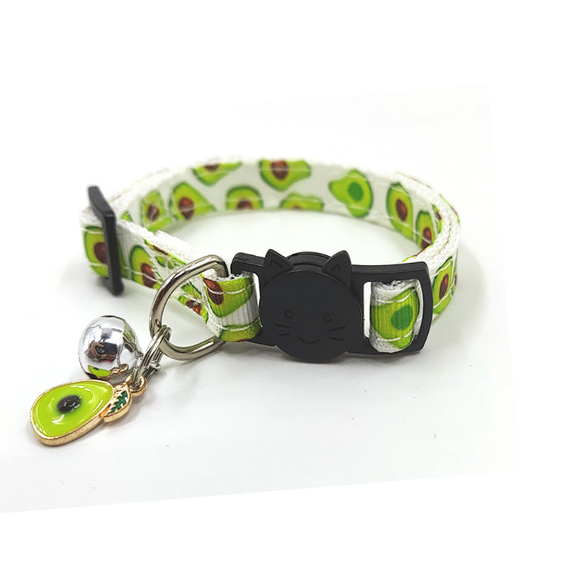 Adorable Print Bell CollarAmalgamite Pets My StoreCatAdd a pop of personality to your feline friend with our charming fruit-print bell collar! Perfect for safety and style, this adjustable nylon collar (1cm wide × 18-3Adorable Print Bell Cat Collar – Fun Fruit Designs