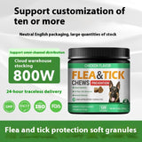 Chicken flavoured Flea and tick chews for dogs.