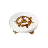 Ceramic Pet Feeder, Slow Feed Cat Bowls