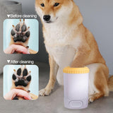 Pet paw pad scrubber for sensetive paws, dog balm included.