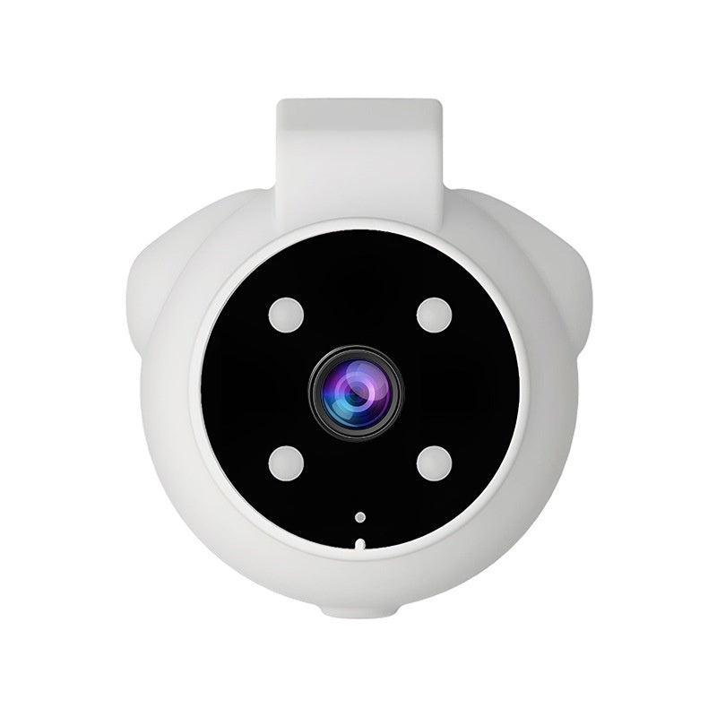 White pet tracker collar camera with GPS and 170-degree wide-angle lens