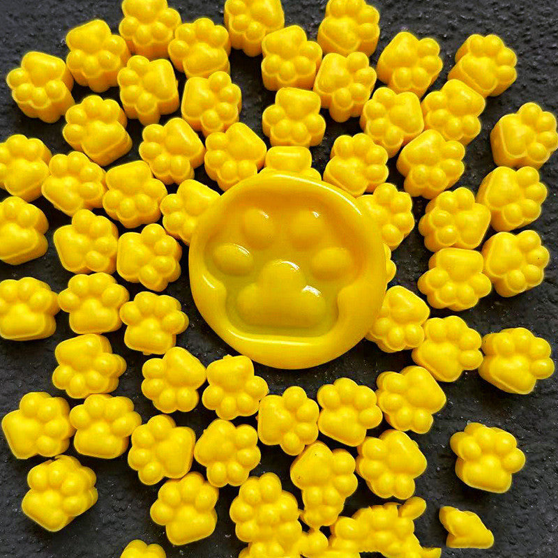 Mini cat paw wax blocks.