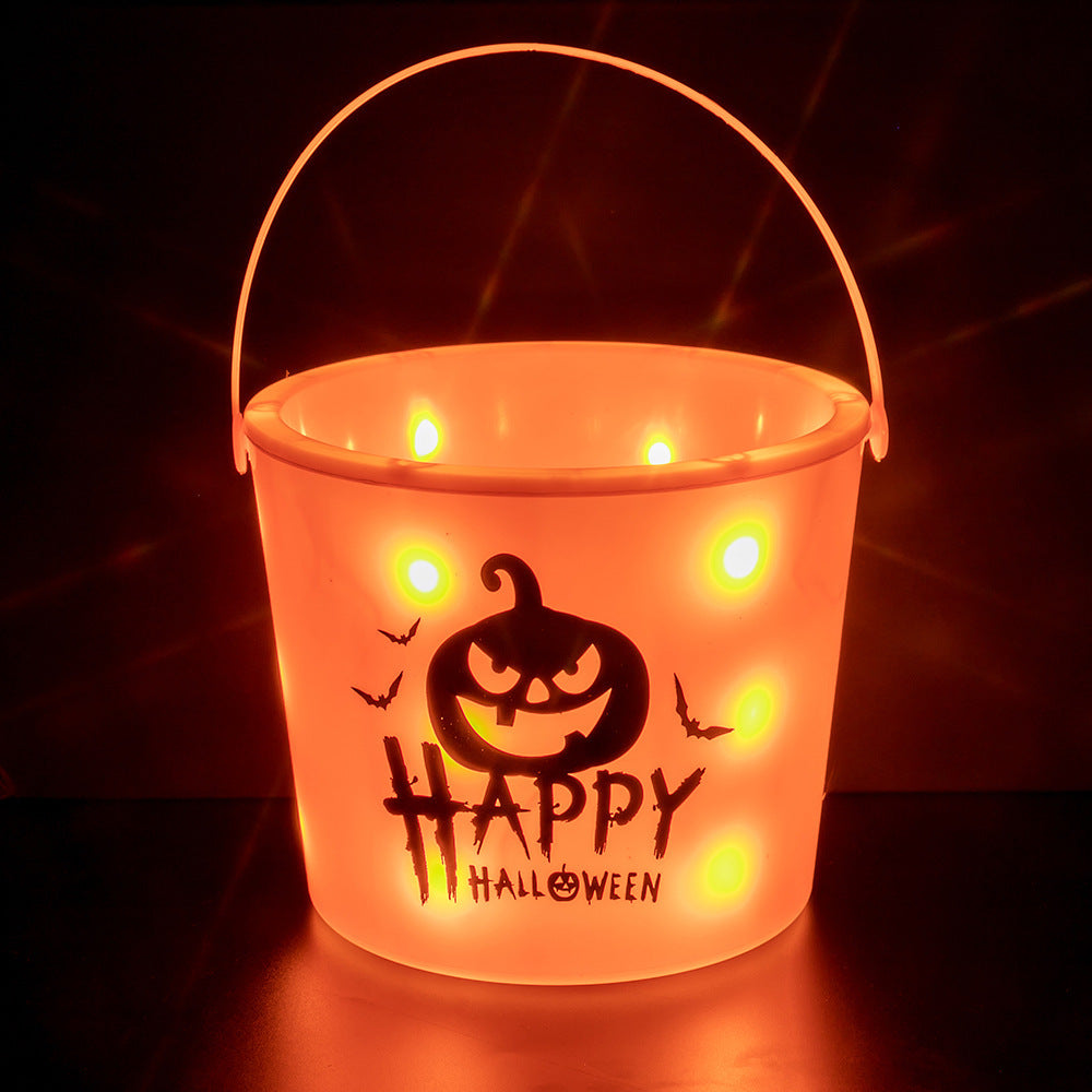 Light up Halloween pumpkin bucket.