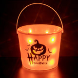 Light up Halloween pumpkin bucket.