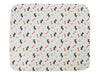3-layer waterproof pet pad with dog and bone pattern, reusable and machine washable absorbent pee pad for dogs and cats.