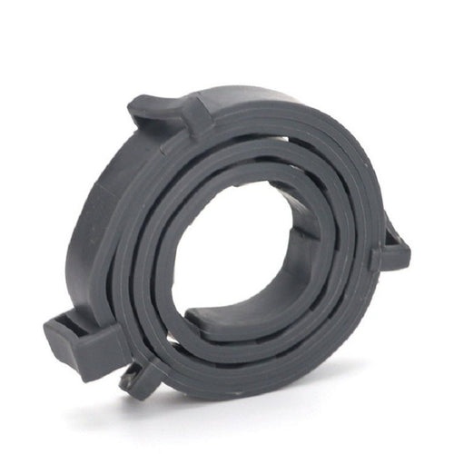 Adjustable black silicone pet collar for cats and dogs, leisure style, small and large sizes available