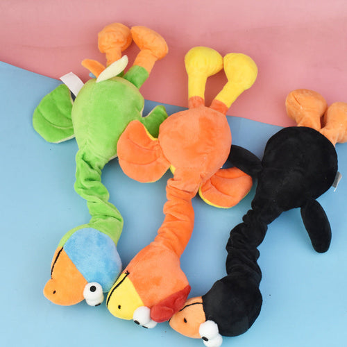 Pets Bite-resistant Dog ToyAmalgamite Pets My StoreCatProduct information:
 
 Color: black, orange, green
 
 Material: Plush
 
 Category: Pet Toys
 
 Size: 30 * 15cm


Packing list: 

1* Dog Toy

Product Image:Pets Bite-resistant Dog Toy Sound BB Call Molar Plush Toy Pet Products