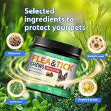 Chicken flavoured Flea and tick chews for dogs.