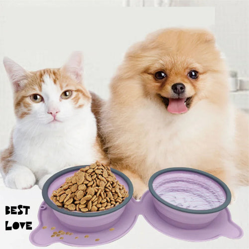 2-in-1 Fold & Go Feeder – The Ultimate Travel Bowl for Adventurous Pets!
