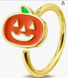 Metal pumpkin ring. Match with your pet!